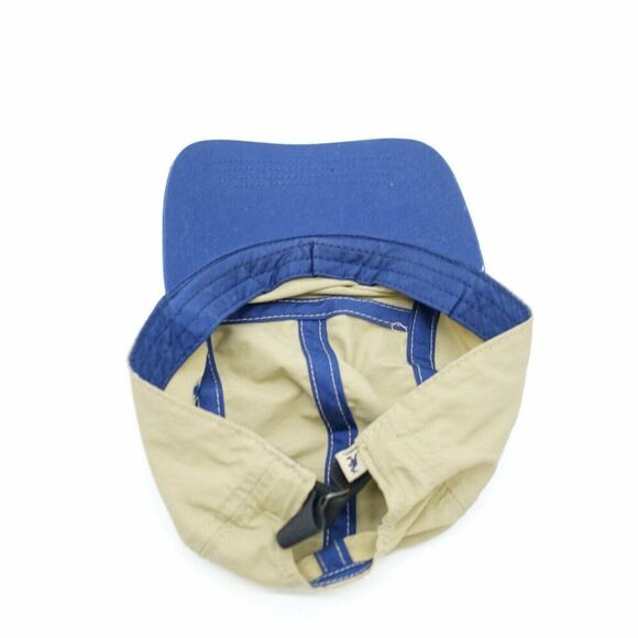 Kangol Sport Racer Lightweight Buckle‎ Closure Hat Tan Blue Polyester - Picture 2 of 8